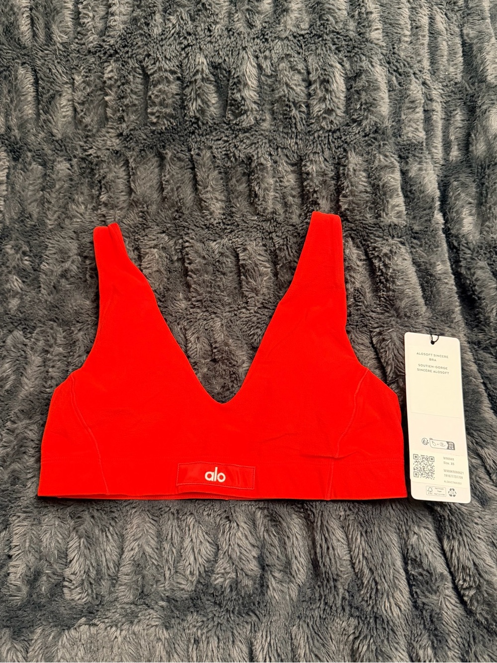ALO Yoga Red Soft Sincere Bra - Picture 2 of 5